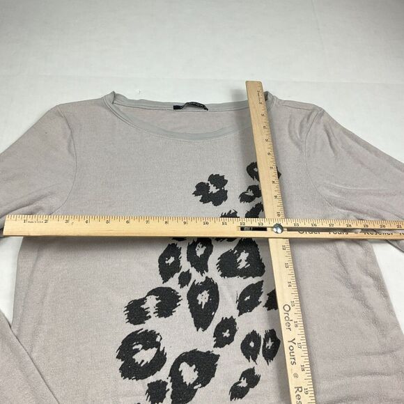 Widlfox Cozy Pullover Sweatshirt Gray Black Print Long Sleeve Soft Knit MEDIUM - Picture 6 of 10